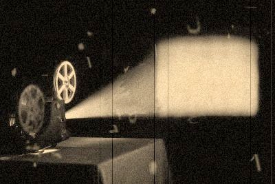 antiguo proyector de cine